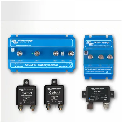 Examples of Battery Isolators from Victron