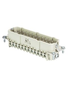 WIELAND - 70.310.2440.0 - Conector revos BASIC, fișă (insert tată), 24 poli + PE, 16 A, 500 V, conexiune cu șurub, contacte cositorite
