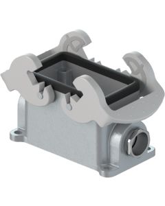 WIELAND - 70.331.1035.0 - Carcasă bază revos BASIC pentru 10 poli, aluminiu, montaj aparent, 2 leviere, presetupă M20 stânga