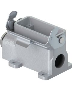 WIELAND - 76.331.2535.0 - Carcasă bază revos HD pentru 16 poli, aluminiu, montaj aparent, monolevier, presetupă M20 stânga