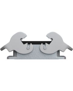 WIELAND - 70.320.1028.0 - Carcasă bază revos BASIC pentru 10 poli, aluminiu, montaj în panou, 2 leviere