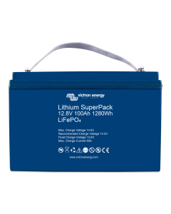 VICTRON ENERGY - BAT512110712 - Baterie Litiu SuperPack 1,28kWh / 12,8V / 100Ah (M8) High Current