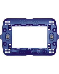 LEGRAND - BTICINO - Suport pentru ramă rotunde Living Light, pătrate și Living International - fixare cu șuruburi - 3 module