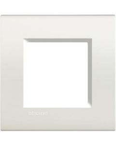 LEGRAND - BTICINO - Ramă pătrată 2 module Living Light - alb - material: tehnopolimer