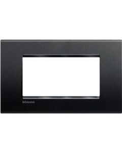 LEGRAND - BTICINO - Ramă Living Light, 4 module - antracit - material: tehnopolimer