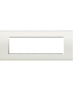 LEGRAND - BTICINO - Ramă pătrată 7 module - Living Light - alb - material: tehnopolimer