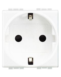 LEGRAND - BTICINO - Priza Schuko 2P+N, 16A, 2M, Living Light, Alb - standard german
