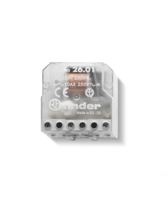 FINDER - 26.01.8.230.0000 - Releu pas cu pas electromecanic 26.01, pentru instalații, bistabil, 230VAC, 1ND, 10A
