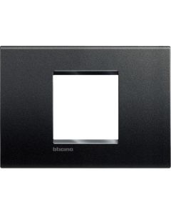 LEGRAND - BTICINO - Ramă Living Light, 2 moduli centrați - antracit - material: tehnopolimer