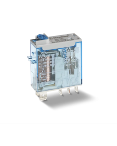 FINDER - 46.61.9.024.0074 - Releu industrial fișabil, 24 V DC, 16 A, 1 contact comutator, AgNi, buton test + LED dublu + indicator mecanic