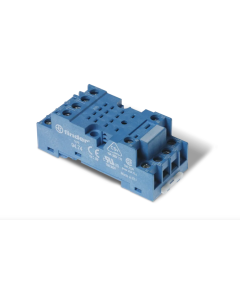 FINDER - 94.74 SMA - Soclu cu terminale cu șurub pentru relee 55.32 / 55.34 și temporizatoare 85.02 / 85.04, clemă de reținere metalică, pentru module 99.01, montare pe panou sau șină 35 mm