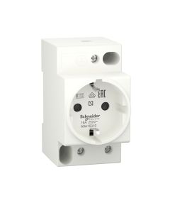 SCHNEIDER Electric - Priză de curent IPC, 16A, 250VAC, 2P+PE, fixare pe sină