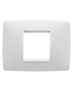 GEWISS - Placă, 2 module, gama ONE, albă, chorus