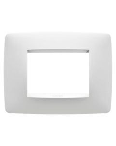 GEWISS - Placă, 3 module, gama ONE, albă, chorus