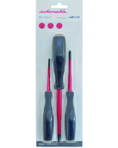INTERCABLE - Set 3 șurubelnițe Philips, 1000V, VDE