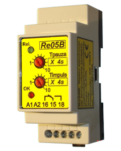 EE TEST - Releu electronic de temporizare astabil cu timpi inegali de impuls si pauza - RE05B