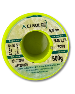 TAMURA ELSOLD - Alloy, LEAD-FREE FLUX CORED WIRE, D=0.7MM, SN96.5AG3.0CU0.5, FS28 FLUX, 1.5%, HALOGEN-FREE, 0.5KG