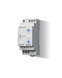 FINDER - 70.41.8.400.2030 - Releu supraveghere tensiune trifazat supra si sub tensiune succesiune faze lipsa faza asimetrie, 380 - 415 V AC, 6A, 1 comutare