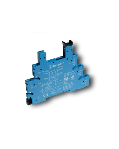 FINDER - 93.01.7.024 - Soclu cu terminale cu șurub pentru relee 34.51 / 34.81, LED + diodă, 6...24 V DC, montare pe șină 35 mm