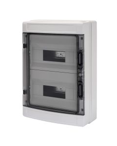 GEWISS - Tablou electric - Cofret aparent 24 module 2 rânduri IP65 dimensiuni exterioare: 298x420x140mm