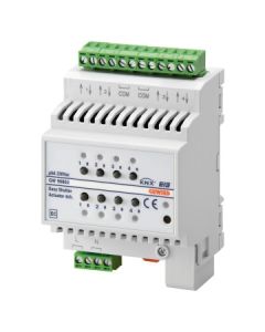 GEWISS - ACTUATOR FOR ROLLER SHUTTERS - 4 CHANNELS - 6A - EASY - DIN - CHORUS KNX BUS, IP20, White