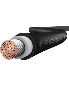 HIS -  Black Copper cable1500V outer Ø 6,0 mm HIKRA PLUS DB (H1Z2Z2-K) for solar (photovoltaic) panels, 1500VMade in Germany, Minimum order qty: 500 meters, Price/m