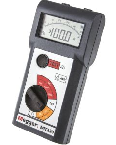 Megger - MIT230, Tester de izolație și continuitate 250 / 500 / 1000 V, 1000 MΩ, continuitate 200 mA, CAT III 600 V, COD MIT230-EN