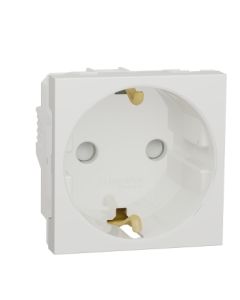 SCHNEIDER Electric - Noua Unica, Priza 2P+E 16A, obturatoare, alb