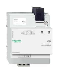SCHNEIDER Electric - MTN684032 - KNX power supply REG-K/320 mA, 4 modules, light grey