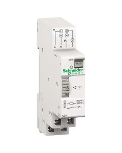 SCHNEIDER Electric - Acti 9 - Temporizator iluminat cu extindere Min, 220/240VAC, 16A, Iesire No, reglabil de la 1 la 7 minute