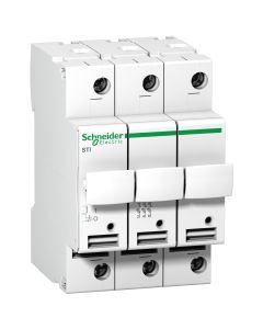 SCHNEIDER Electric - Acti 9 - Soclu Portfuzibil STI - 3 poli - 25 A - fuzibil - 10.3 x 38 mm