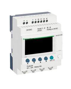 SCHNEIDER Electric - Releu Inteligent Modular Zelio Logic, 10 I O, 24 V C.C., Ceas, Afisaj