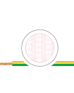 TKD Green-Yellow Insulated PVC Wiring Cable, H07V-K, 450/750V 1,5MMP, Price/meter, MOQ: 100 m