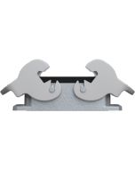 WIELAND - 70.320.1028.0 - Carcasă bază revos BASIC pentru 10 poli, aluminiu, montaj în panou, 2 leviere