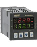 VEMER - VE250700 - Termoregulator H2T PtJK-2P4A, 230VAC, dim. 48X48, display dublu, sonde PT100, J K S