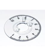 OKW - disc indicator transparent d=36mm pt. buton d=20mm, gradat 1-10