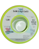 TAMURA ELSOLD - ALIAJ, D=1MM, Sn96.5Ag3.0Cu0.5, Flux C3, 2.5%, 1KG