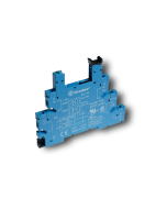 FINDER - 93.01.7.024 - Soclu cu terminale cu șurub pentru relee 34.51 / 34.81, LED + diodă, 6...24 V DC, montare pe șină 35 mm