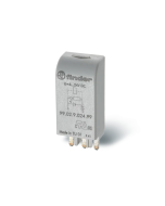 FINDER - 99.02.9.024.99 - Modul LED + diodă, 6...24 V DC, pentru socluri 90.03 / 94.04 / 95.03 / 95.05 / 96.04 / 97.01 / 97.02