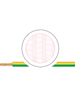 Cablu verde-galben TKD, Conductor cu izolație PVC, H07V-K, 450/750V 2,5MMP, Preț/metru, Cant. min. comanda 100 m