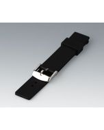 OKW - Special wrist strap made of silicone for BODY-CASE: elastic, waterproof and comfortable to wear. The smooth surface is also easy to clean. Spring bar width 18 mm. Total length without buckle approx. 193 mm. Buckle made of stainless steel. Fastening 