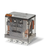 FINDER - 56.34.9.220.0040 - Releu de putere fișabil, 220 V DC, 12 A, 4 contacte comutatoare, AgNi, buton test + indicator mecanic