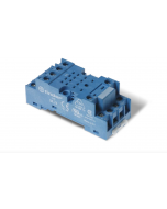 FINDER - Screw Terminal Socket for relays 55.32 / 85.02 / 55.54 / 85.04, takes over modules 99.01; equipped with metal retaining clip 094.71, blue