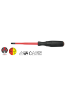 INTERCABLE - 13132 - VDE combination screwdriver +/- PH2 x 100 mm, FUTUR II Slim, 1000 V