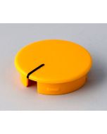 OKW - Capac buton d=20mm, galben cu marcaj