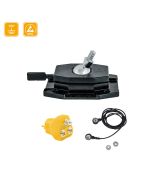 BERNSTEIN - 9-261-ESD-SET1 - Suport articulație sferică ESD (înșurubare) disipator cu bolt filetat M12 x 1,5 x 20 mm, bila de otel Ø 40 mm + punct de împământare + cablu, echipament de prindere