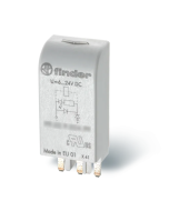 FINDER - Modul EMC LED Verde de protectie si semnalizare, 110-240 VDC/AC SOCLU 95.05
