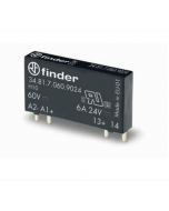 FINDER - Ultra-slim Solid State PCB Relay (SSR), Series 34.81, IN24VDC, IE2A-24VDC