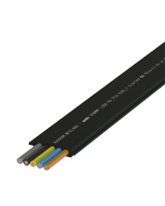 WIELAND - Cablu plat PODIS CON LSHF 5G16 mmp, negru, halogen free B2ca-s1a-d1-a1 pentru statii incarcare auto, Pret per metru