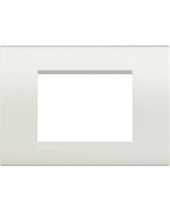 LEGRAND - BTICINO - Ramă pătrată 3 module - Living Light - alb - material: tehnopolimer